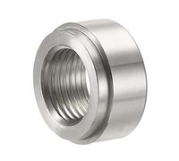 sourcing map Soldadura En Montaje Tapón M16 Hembra Aluminio Aleación Tubo Rosca Conector Plateado Tono