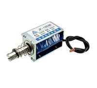 sourcing map Solenoide de Marco Abierto de Fuerza de 50GF de Trazo DC12V 42N 10mm