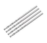 sourcing map Sólido Carburo Giratorias taladros, 1,5mm C2/K20 Tungsteno Carburo Recto Vástago Espiral Flautas Perforador Cortador 4uds