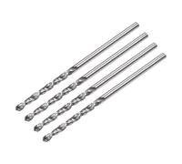 sourcing map Sólido Carburo Giratorias taladros, 1.6mm C2K20 Tungsteno Carburo Recto Vástago Espiral Flautas Perforador Cortador 4uds