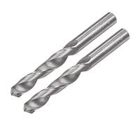 sourcing map Sólido Carburo Giratorias taladros, 5mm C2/K20 Tungsteno Carburo Recto Vástago Espiral Flautas Perforador Cortador 2uds