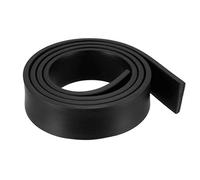 sourcing map Sólido Rectángulo Goma Sello Tira 30mm Wide 5mm Grosor, 1 Metro Largo Negro