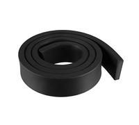 sourcing map Sólido Rectángulo Goma Sello Tira 35mm Wide 10mm Grosor, 1 Metro Largo Negro
