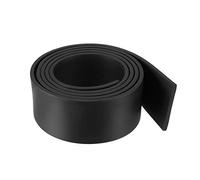 sourcing map Sólido Rectángulo Goma Sello Tira 35mm Wide 3mm Grosor, 1 Metro Largo Negro