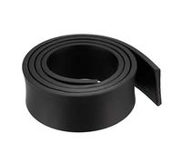 sourcing map Sólido Rectángulo Goma Sello Tira 40mm Wide 5mm Grosor, 1 Metro Largo Negro