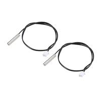 sourcing map Sonda de Sensor de Temperatura 15K 2uds, Sonda de Sensor Térmico NTC de Acero Inoxidable de 30 cm, Cable de Extensión para Termómetro Digital