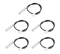sourcing map Sonda de Sensor de Temperatura 20K 5uds, Sonda de Sensor Térmico NTC de Acero Inoxidable de 20 cm, Cable de Extensión para Termómetro Digital