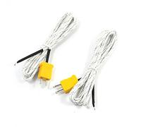 sourcing map Sondas Termopar, Sensor de Temperatura de 0-200°C Tipo K, 2 Metros Longitud, 2 Piezas