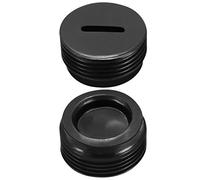 sourcing map Soporte De Cepillo De Carbono Tapas 16mm Diám. Ext. 9mm Diám. Int. 8mm Cubierta De Cepillo Negro De 2Pcs