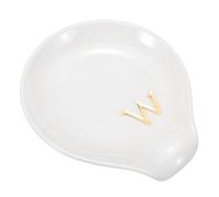 sourcing map Soporte de cerámica para cucharas de café, soporte para cucharas de té de 3.9 pulgadas, resistente al calor, accesorios de mesa para cafetería, cocina, comedor, estufa, decoración de mesa