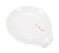 sourcing map Soporte de cerámica para cucharas de café, soporte para cucharas de té de 3.9 pulgadas, resistente al calor, accesorios de mesa para cafetería, cocina, comedor, estufa, decoración de mesa