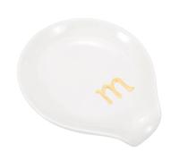 sourcing map Soporte de cerámica para cucharas de café, soporte para cucharas de té de 3.9 pulgadas, resistente al calor, accesorios de mesa para cafetería, cocina, comedor, estufa, decoración de mesa