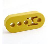 sourcing map Soporte de Escape de Goma Suspensión de Escape de Coche 4 Agujeros 11cm Buje de Goma Amarillo