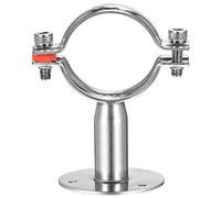 sourcing map Soporte de montaje en pared para techo, abrazadera de correa ajustable de acero inoxidable 304 para tubo de 63-65 mm