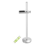 sourcing map Soporte de Tarjeta Gráfica para GPU, Soporte de Base Magnética Ajustable de 10-170 Mm para Tarjeta de Video de Escritorio con Nivel, Aluminio Plateado