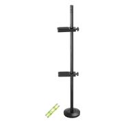 sourcing map Soporte de Tarjeta Gráfica para GPU, Soporte de Doble Varilla con Base Magnética Ajustable de 10-170 Mm para Tarjeta de Video de Escritorio con Nivel, Aluminio Negro
