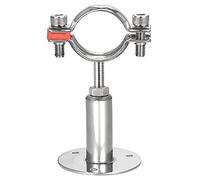 sourcing map Soporte de tubería de montaje en pared, acero inoxidable 304, abrazadera ajustable para tubo de 38 a 40 mm