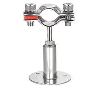 sourcing map Soporte de tubería de montaje en pared, acero inoxidable 304, abrazadera ajustable para tubo de 19 a 22 mm