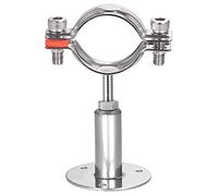 sourcing map Soporte de tubería de montaje en pared, acero inoxidable 304, abrazadera ajustable para tubo de 42 a 45 mm