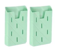 sourcing map Soporte organizador para bolsa de playa, soporte vertical de silicona, organizador de bolsa de playa, accesorios para llavero y gafas de sol, Green, Rectangular