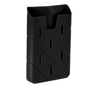 sourcing map Soporte organizador para bolsa de playa, soporte vertical de silicona, organizador de bolsa de playa, accesorios para llavero, gafas de sol, cartera, teléfono, Black, Rectangular