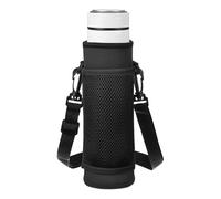 sourcing map Soporte para botella de agua de neopreno de 24 onzas con correa, bolsa de transporte con bolsillo para teléfono, bolsa de transporte aislada para botellas de vidrio de agua, soporte