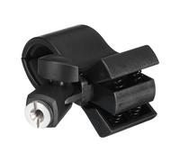 sourcing map Soporte para micrófono O.D 32 mm - 60 mm, interfaz de metal, clip de soporte de micrófono con adaptador de metal de 1/4 para micrófono pequeño, color negro, 1 unidad