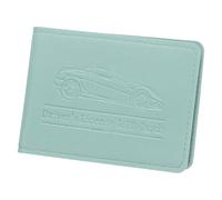 sourcing map Soporte para registro de automóvil y seguro de piel sintética, organizador de guantera con bolsillos para tarjeta de identificación de licencia, Blue, 8 Pockets