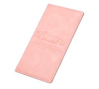 sourcing map Soporte para registro de coche y seguro, de piel sintética, organizador de guantera para licencia de identificación, tarjeta bancaria, Pink, 24,5 cm, Moderno