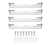 sourcing map Soportes de Lámparas de Techo, 115x18x17mm Colgantes Sujeción Placa de Luz Plafones de Techo, Iluminación Accesorio para Hogar Oficina Candelabro, 4 Juegos