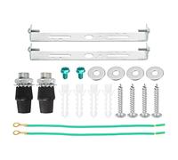 sourcing map Soportes de Lámparas de Techo Kit, 145x20x15mm Colgantes Sujeción Placa de Luz Plafones de Techo, Iluminación Accesorio para Hogar Oficina Candelabro, 2 Juegos