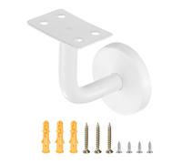 sourcing map Soportes de pasamanos de acero inoxidable, soporte plano de 2.4 pulgadas, soporte de riel de escalera para riel cuadrado con tornillo de montaje para barandilla de escalera, barandilla