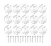 sourcing map Soportes para Tubo Fluorescente T5 U Clips Transparente 15 Pcs