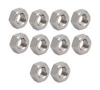 sourcing map sourcing map 10pcs Tuercas hexagonales de acero inoxidable 304 M6 x 0,75 mm rosca métrica fina