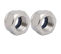 sourcing map sourcing map 2pcs Tuercas hexagonales de acero inoxidable 304 M16 x 1,5 mm tono rosca métrica fina