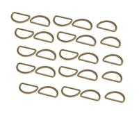 sourcing map sourcing map 30mm De Anchura Interior Anilla En D Soldada Tipo Plana De Aleación De Zinc De Tonos Bronce 25Pcs