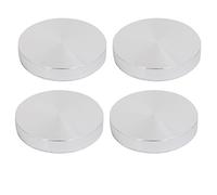 sourcing map sourcing map 4Pcs Disco De Aluminio Pulido Hueco De 55mm Diámetro 10mm De Grosor Y Rosca M10