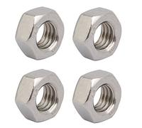 sourcing map sourcing map 4pcs Tuercas Hexagonales Izquierdo M8 x 1,25 mm de rosca Métrica de acero inoxidable 201