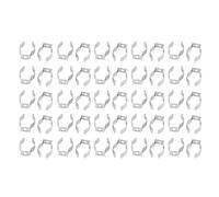SOURCING MAP sourcing map 50 pcs 016 Soporte de lámpara colgante portalámparas zócalo clips para Tubo fluorescente T8