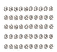 sourcing map sourcing map 50Pcs Tuerca Hexagonal De Acero Inoxidable 304 Amarres Tono Plata De 1/8"-40 Rosca Bsw