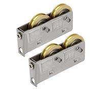 sourcing map sourcingmap® 1,1 pulgadas Barraillos corredera doble 2pcs puerta de la ventana de guillotina rueda de polea