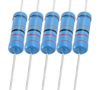 sourcing map Sourcingmap® 100x 220K Ohm 3W 1% de Resistencias de película metálica de Cable axial