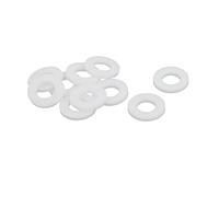 sourcing map sourcingmap® 16mmx8mmx2mm Arandea plana redondos de PTFE Anillo de junta Blanco 10pcs