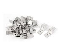 sourcing map sourcingmap 38mm x 13mm x 11mm metal Z Forma marco de fotos Los apoyos soportes tono de plata 20PCS