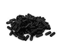 sourcing map sourcingmap 5mm diámetro interior Tapa protectora de rosca de tornillo del extremo de manguera de goma negro 100pcs