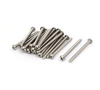 SOURCING MAP sourcingmap® 8#-32x2 pulgadas Tornillos de máquina de cabeza cónica de acero inoxidable 304 25pcs