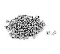 SOURCING MAP sourcingmap® M1,4 x 4 mm de cabeza plana Phillips Fijaciones Tornillo autorroscante 100 pcs