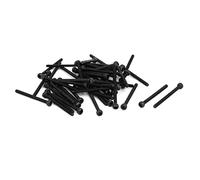 sourcing map sourcingmap® M1,6x20mm 10,9 rosca de metal completamente el tornillo de cabeza hueca hexagonal Sujetador 50pcs