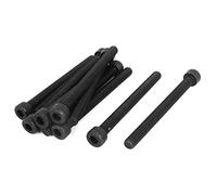 SOURCING MAP sourcingmap® M8 x 90mm Tornillos de cabeza hueca hexagonal Métricas de aleación 12.9 de acero negro 10pcs