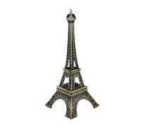 sourcing map Sourcingmap® Metal France Miniature Eiffel Tower Statue Model Ornament 10" Bronze Tone